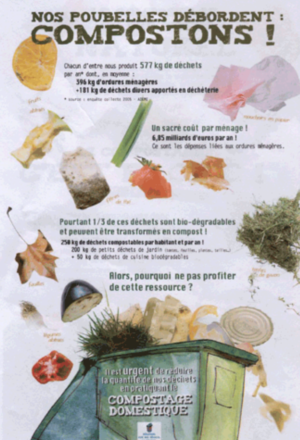 Nos poubelles débordent : compostons !