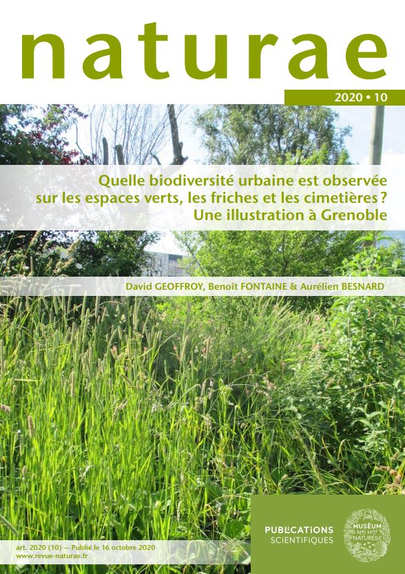 Quelle biodiversité urbaine est observée sur les espaces verts, les friches et les cimetières ? Une illustration à Grenoble