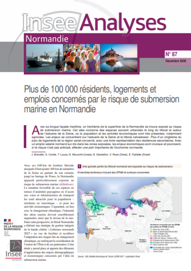 Plus de 100 000 résidents, logements et emplois concernés par le risque de submersion marine en Normandie