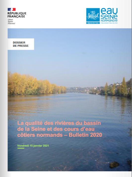 Dossier de presse : La qualité des rivières du bassin de la Seine et des cours d’eau normands – Bulletin 2020