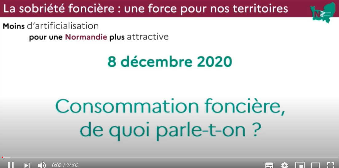 [Replay] Colloque La sobriété foncière : une force pour nos territoires, 8 décembre 2020