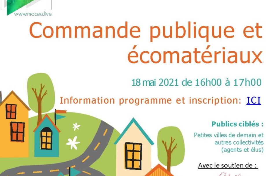 [Webinaire] Commande publique et écomatériaux