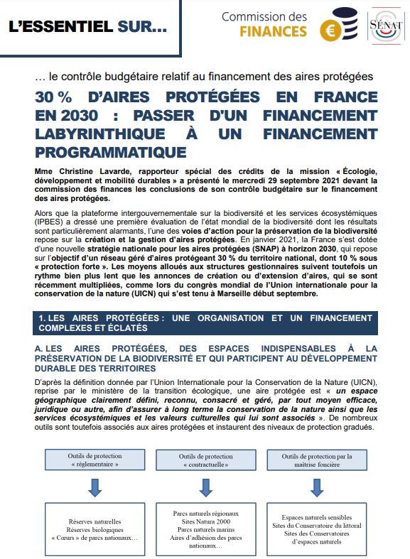 30 % daires protégées en France en 2030 : passer d’un financement labyrinthique à un financement programmatique