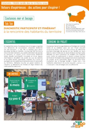 [Retours d’expériences] Tok Tok : diagnostic participatif et itinérant, à la rencontre des habitants du territoire