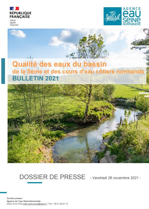 Qualité des eaux du bassin de la Seine et des cours d’eau côtiers. Bulletin 2021