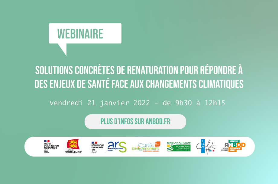 [Webinaire] Solutions concrètes de renaturation pour répondre à des enjeux de santé face aux changements climatiques