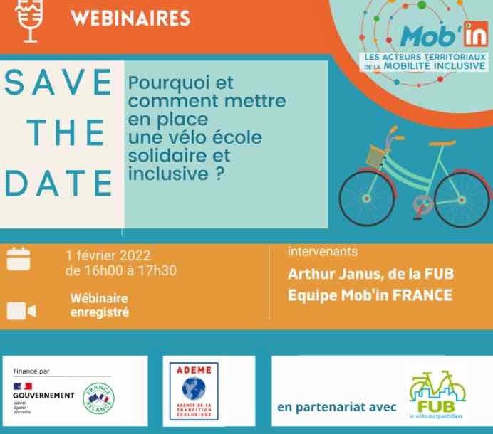 [Webinaire] Pourquoi et comment mettre en place une vélo école solidaire et inclusive ?