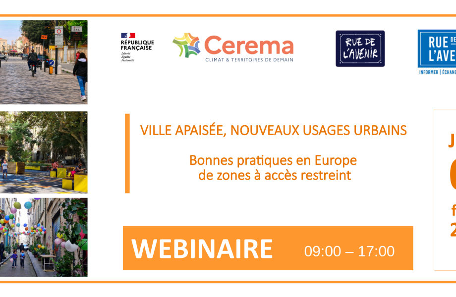 [Conférence en ligne] Ville apaisée, nouveaux usages : bonnes pratiques en Europe de zones à accès automobile restreint