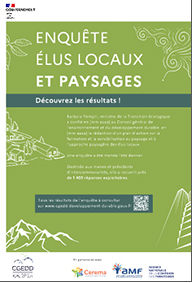 Enquête élus locaux et paysages : les enseignements