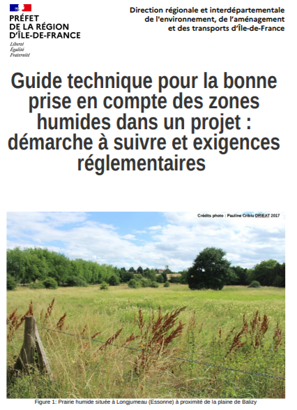 Guide technique pour la bonne prise en compte des zones humides dans un projet : démarche à suivre et exigences réglementaires