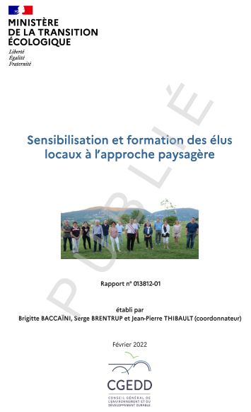 Sensibilisation et formation des élus locaux à l’approche paysagère