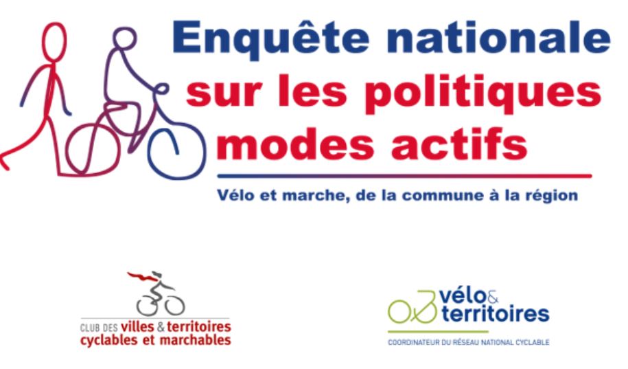 Enquête nationale sur les politiques modes actifs : Vélo et marche, de la commune à la région