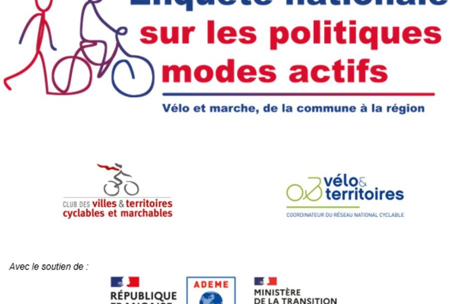 [Enquête nationale] Politiques modes actifs : vélo et marche, de la commune à la région