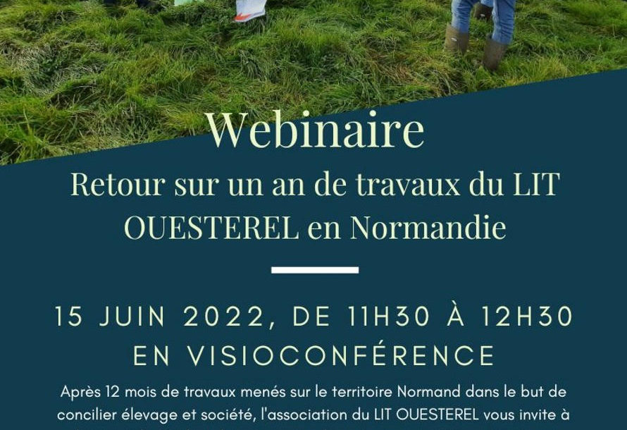 [Webinaire] Retour sur un an de travaux du LIT OUESTEREL en Normandie