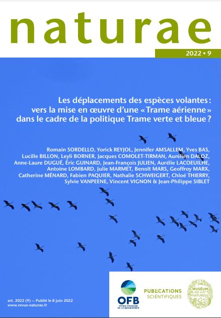 Les déplacements des espèces volantes : vers la mise en œuvre d’une « Trame aérienne » dans le cadre de la politique Trame verte et bleue ?