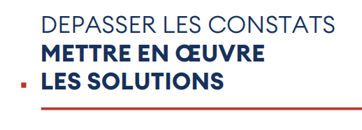 Rapport annuel 2022- Dépasser les constats, mettre en œuvre les solutions