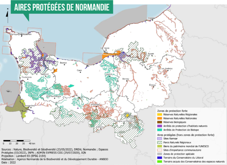 Surfaces En Aires Prot g es Terrestres En Normandie L Agence Normande surfaces-en-aires-prot-g-es-terrestres-en-normandie-l-agence-normande