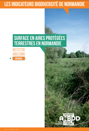 Surfaces en aires protégées terrestres en Normandie