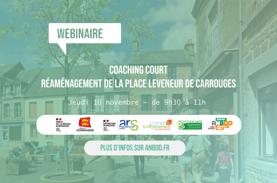[Webinaire]  Coaching court – Réaménagement de la place Leveneur de Carrouges