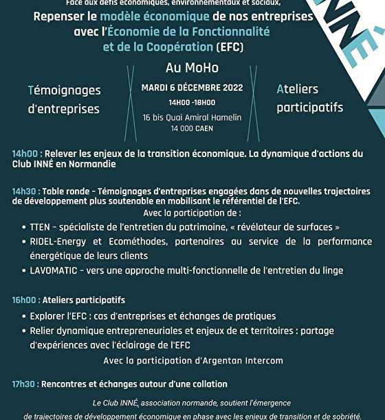 [Plénière] Repenser le modèle économique de nos entreprises avec l’Economie de la Fonctionnalité et de la Coopération