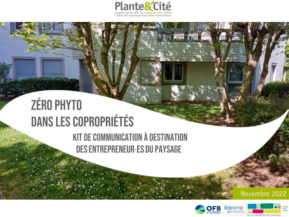 Zéro phyto dans les copropriétés – Kit de communication à destination des entrepreneurs du paysage