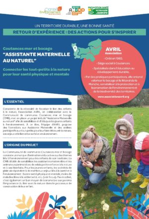 [Retours d’expériences] “Assistante maternelle au naturel » : connecter les tout-petits à la nature pour leur santé physique et mentale