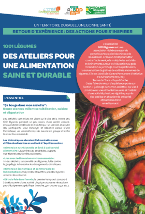 [Retours d’expériences] Des ateliers pour une alimentation saine et durable