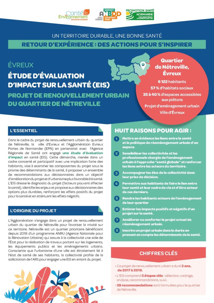 Étude d’évaluation d’impact sur la santé (EIS) : projet de renouvellement urbain du quartier de Nétreville<br>(Évreux)