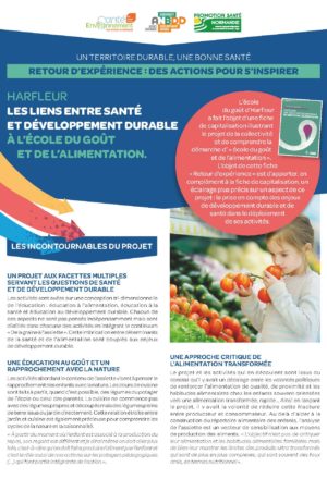 [Retours d’expériences] Les liens entre santé et développement durable : à l’école du goût et de l’alimentation