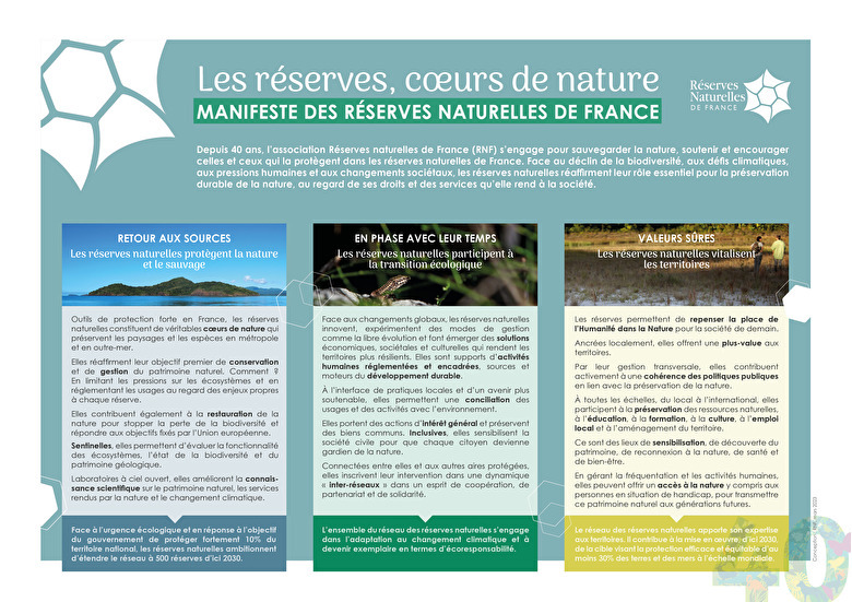 Manifeste : les réserves, coeurs de nature !