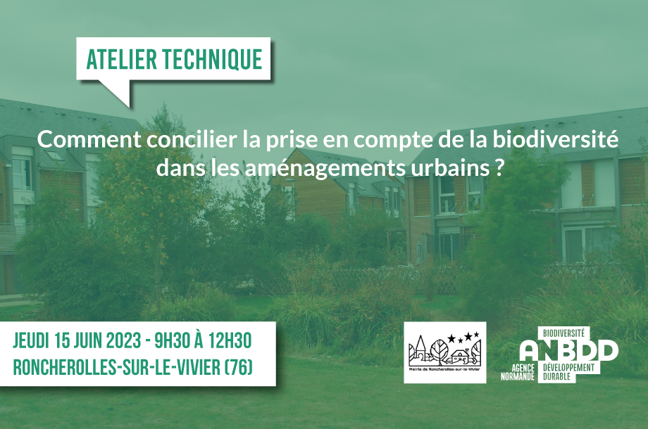 [Atelier technique] Comment concilier la prise en compte de la biodiversité dans les aménagements urbains ?