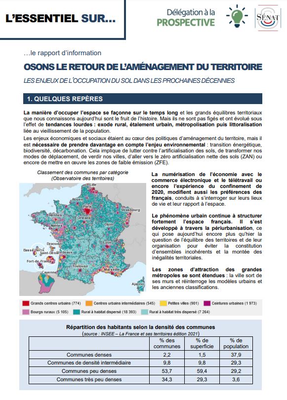 Osons le retour de l’aménagement du territoire : les enjeux de l’occupation du sol dans les prochaines décennies