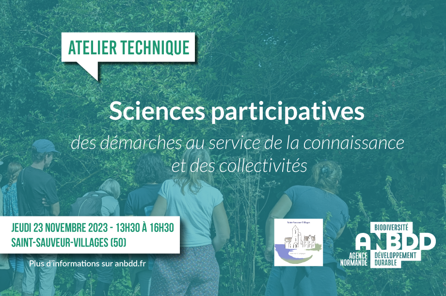 [Atelier technique] Sciences participatives, des démarches au service de la connaissance et des collectivités