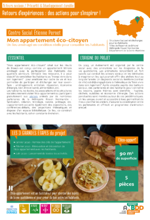 [Retours d’expériences] Mon appartement éco-citoyen : un lieu aménagé en condition réelle pour conseiller les habitants