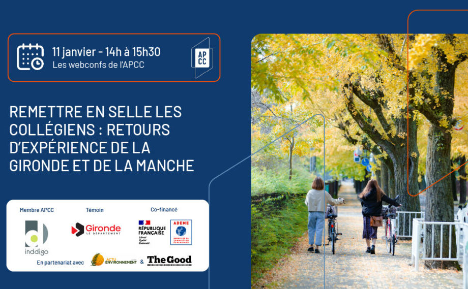 [Webconférence] Remettre en selle les collégiens : retours d’expérience de la Gironde et de la Manche
