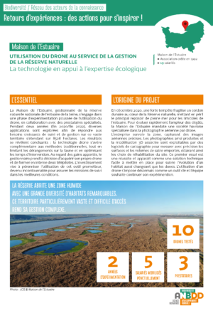 [Retours d’expériences] Utilisation du drone au service de la gestion de la réserve naturelle : la technologie en appui à l’expertise écologique