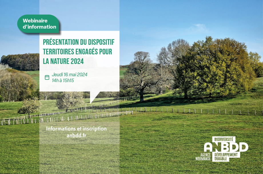 [Webinaire] Présentation du dispositif Territoires engagés pour la nature 2024
