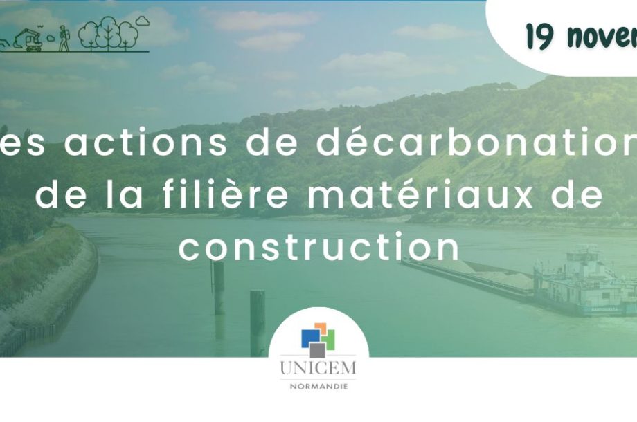 [Événement] Les actions de la filière matériaux de construction en matière de décarbonation