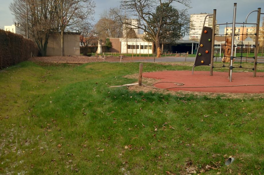 Circuit 18 : Cours d’écoles végétalisées et gestion des eaux à la parcelle : le pari réussi de Mont-Saint-Aignan