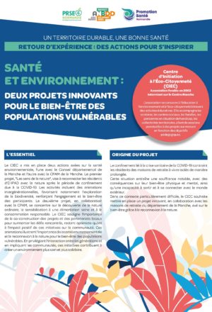 [Retours d’expériences] Santé et environnement : deux projets innovants pour le bien-être des populations vulnérables