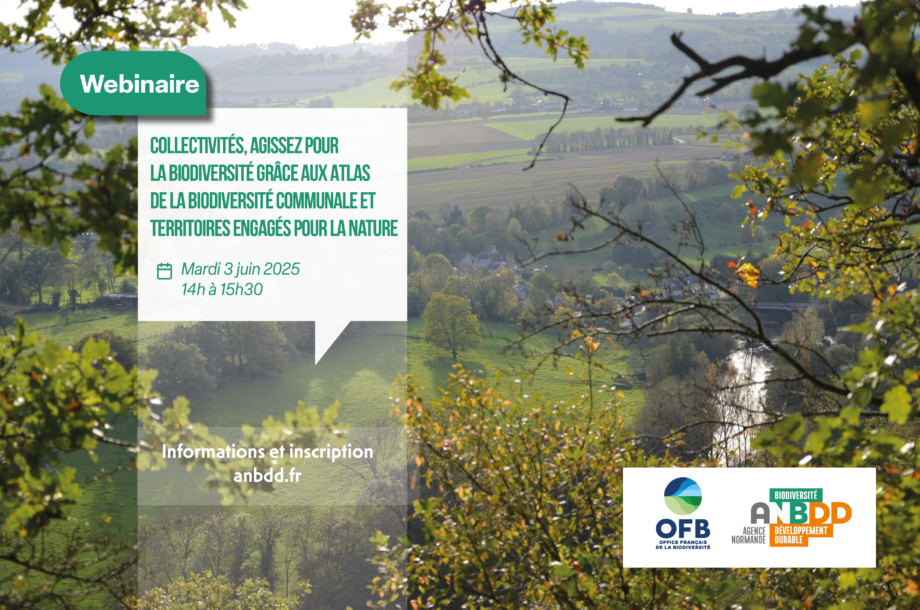 [Webinaire] Collectivités, agissez pour la biodiversité grâce aux Atlas de la biodiversité communale et Territoires engagés pour la nature
