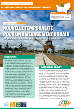 [Retours d’expériences] Nouvelle temporalité pour un aménagement urbain sur une zone inondable de la presqu’île de Caen la mer