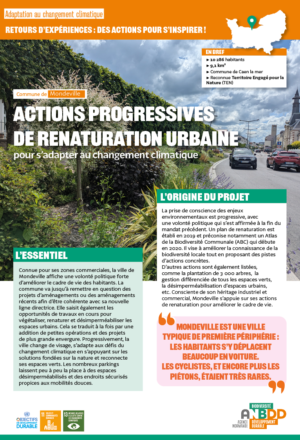 [Retours d’expériences] Actions progressives de renaturation urbaine pour s’adapter au changement climatique