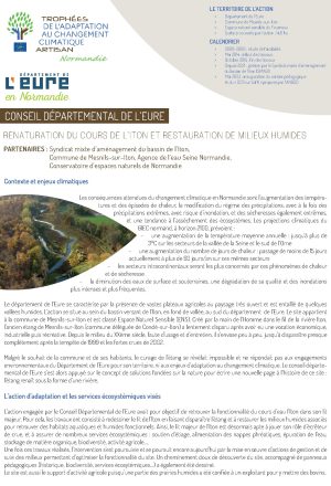 [Retours d&rsquo;expériences] Renaturation du cours de l&rsquo;Iton et restauration des milieux humides