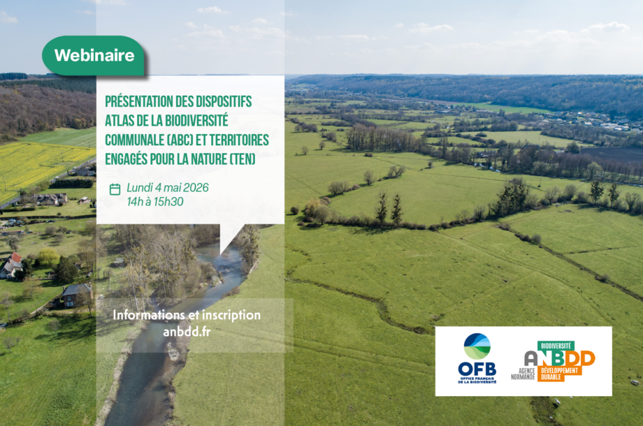 [Webinaire] Présentation des dispositifs Atlas de la biodiversité communale (ABC) et Territoires engagés pour la nature (TEN)