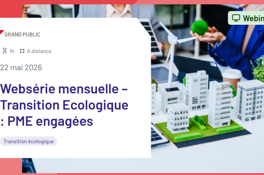 [Webinaire] Transition Ecologique : PME engagées