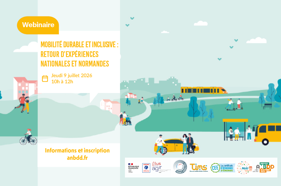 [Webinaire] Mobilité durable et inclusive : retours d’expériences nationales et normandes