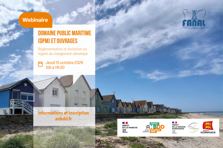 [Webinaire] Domaine Public Maritime (DPM) et ouvrages : réglementation et évolution au regard du changement climatique