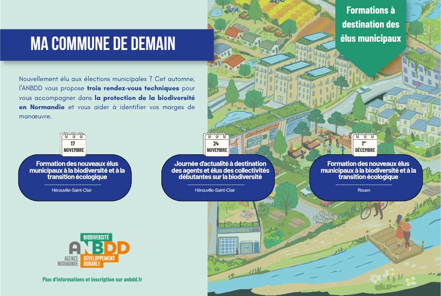 Formations et sensibilisation: l&rsquo;ANBDD accompagne les élu·es normandes et les collectivités vers la transition écologique