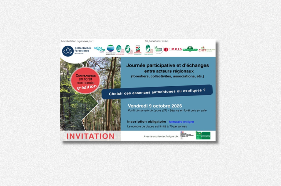 [Journée d&rsquo;échanges] Journée Controverses en forêt normande : Choisir des essences autochtones ou exotiques pour les forêts de demain en Normandie ?